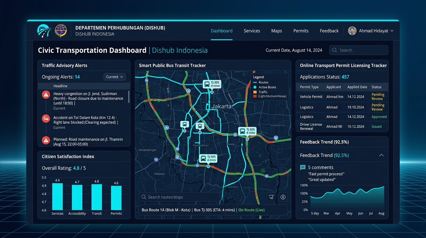 Portal Informasi & Pelayanan Publik Dishub